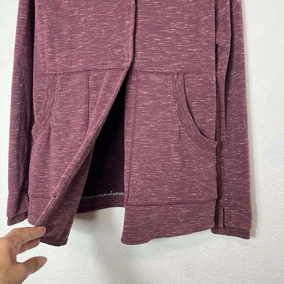 Lululemon Find Your Centre Wrap Jacket Heathered Marled Rust Berry Size 4 - Picture 11 of 12